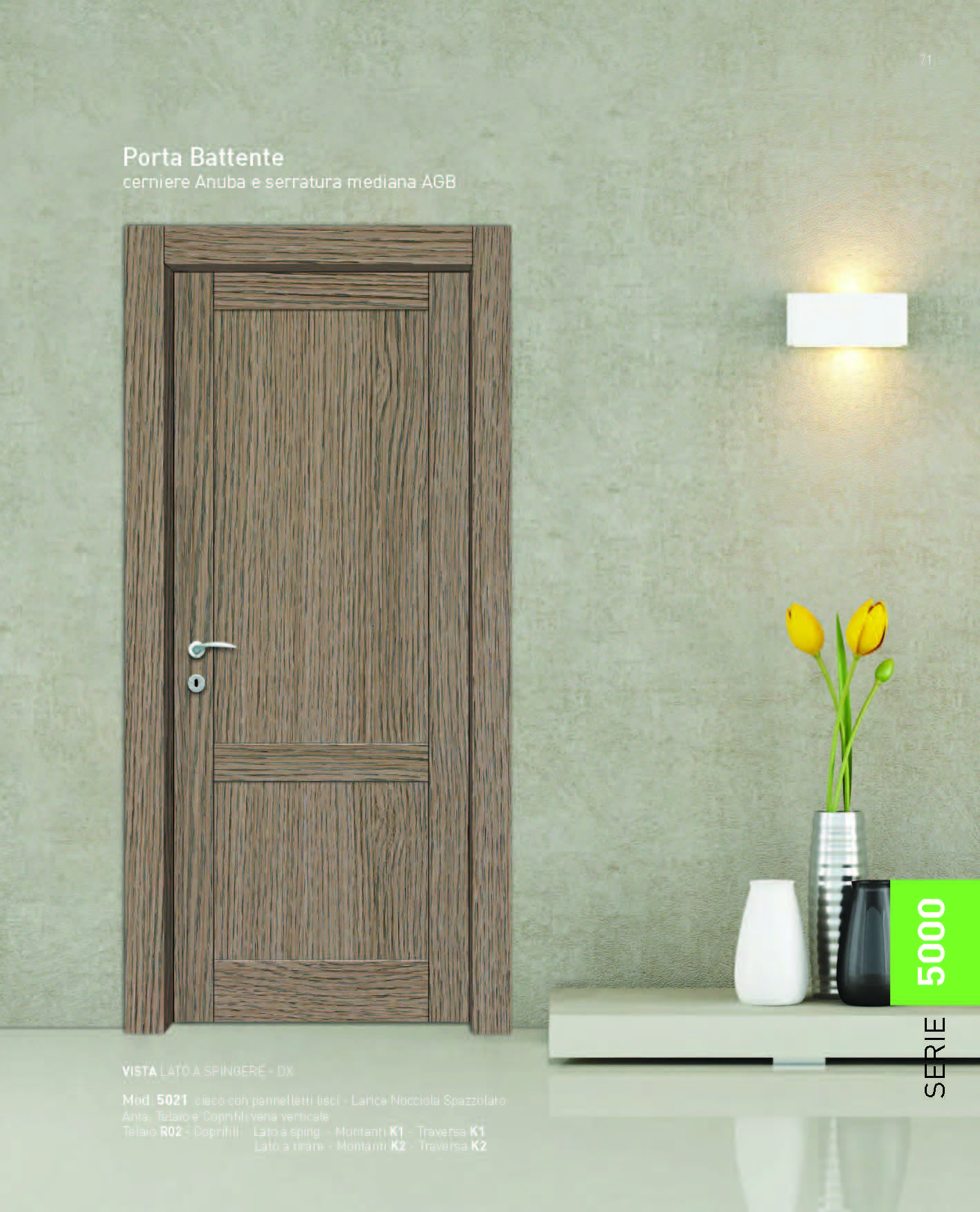 Catalogo Leader porte listellate in laminato